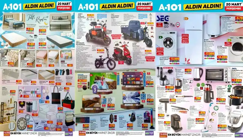 A101 Aktüel Kataloğu 20 Mart: Yatak, Karyola ve Halı Çeşitleriyle Dolu Bir Fırsat!
