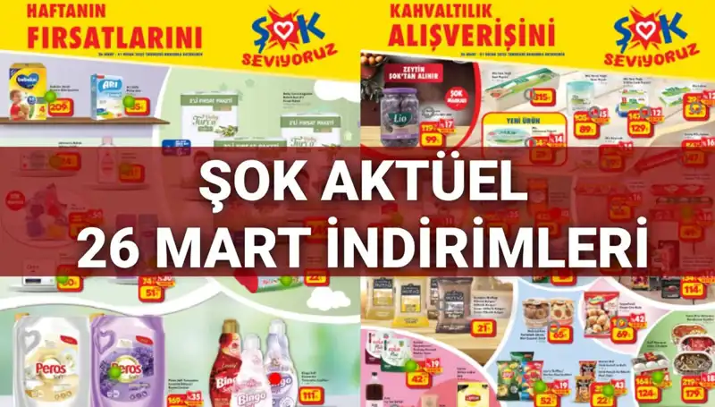 ŞOK Aktüel Kataloğu 26 Mart: Büyük İndirimlerle Dolu Fırsatlar!