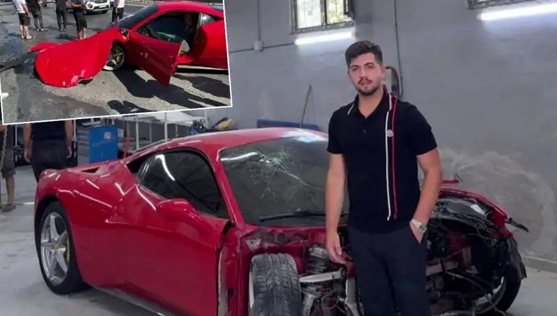 ** 15 Milyonluk Ferrari Hurdaya Döndü: Sahibinin Üzüntüsü Tarif Edilemez!**